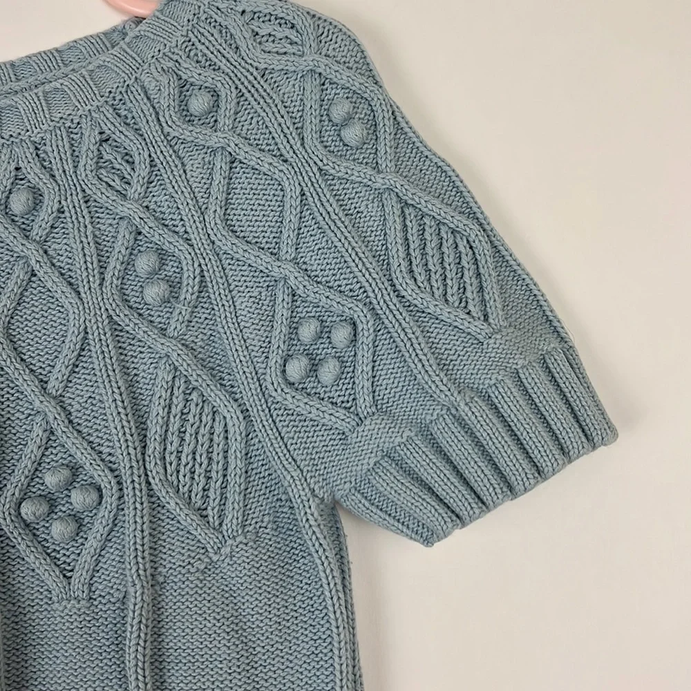 GYMBOREE Kid’s shortsleeve sweater baby blue size 7 (fits like a 4T or 5…